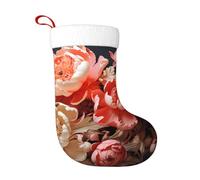 WHJDPP Calzini decorativi natalizi morbidi peonie dai colori vivaci stampati leggeri, con una buona sensazione tattile per Halloween, Natale e Capodanno