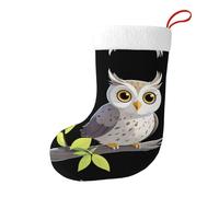 Whjdpp Calzini natalizi stampati su un ramo di salice con stampa su entrambi i lati per decorazioni interne per feste di grande capacità