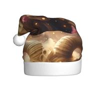 WHJDPP Cappello di Natale con immagine di pecora shaggy per adulti, adatto per Halloween, Natale e Capodanno
