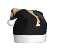 WHJDPP Cappello natalizio con stampa di cavalli in legno alato per adulti, morbido, leggero e soffice, per uomini e donne