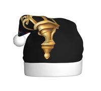 WHJDPP Cappello natalizio con stampa pappagallo sul campanile per adulti, morbido, leggero e soffice, per uomini e donne