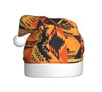 WHJDPP Cappello natalizio con stampe patchwork in stile africano per adulti, morbido, leggero e soffice, per uomini e donne