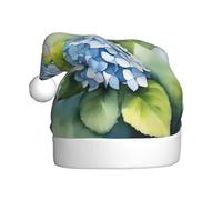 WHJDPP Cappello natalizio stampato ad acquerello con ortensia per adulti, regalo per uomini e donne