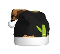 WHJDPP Cute little bear is playing Picture Christmas Hat for Adult for Christmas, Halloween, Capodanno, saldi, promozioni