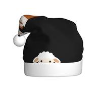 WHJDPP Cute little sheep in the little house Picture Christmas Hat for Adult for Christmas, Halloween, Capodanno, saldi, promozioni