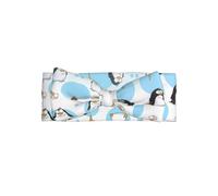 WHJDPP Cute Penguins Prints - Fascia per capelli con fiocco per neonati, morbida ed elastica, accessorio per servizi fotografici e baby shower