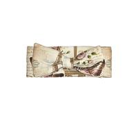 WHJDPP Fascia per capelli con fiocco e stampa vintage di Parigi, Torre Eiffel e farfalle, accessorio morbido ed elastico per neonati, accessorio per servizi fotografici e baby shower