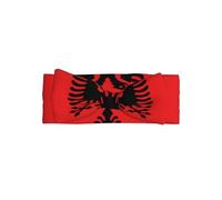 WHJDPP Fascia per capelli con stampa bandiera dell'Albania, morbida ed elastica, accessorio per neonati per servizi fotografici e baby shower
