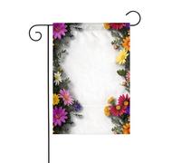 WHJDPP Fioriera su entrambi i lati con stampa di bandiere da giardino 30,5 x 45,7 cm per decorazione da cortile con larghezza di 3 cm (solo bandiera, asta non inclusa)