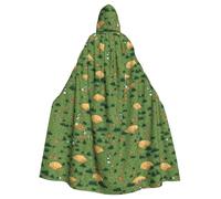 WHJDPP Green Baseball Field Printing Adult Hooded Cloak è un poncho con cappuccio super grande, confortevole e durevole Halloween