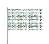 WHJDPP Happy Fathers Day Prints - Bandiere decorative per esterni, in poliestere di alta qualità, per cortile, patio e feste