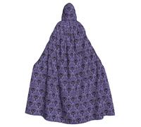 WHJDPP Haunted Mansion Prints, mantello con cappuccio, lungo, comodo, per cosplay
