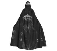 WHJDPP Il mantello con cappuccio per adulti con immagine dell'aquila guardando verso l'alto è un poncho con cappuccio super grande, confortevole e resistente per Halloween