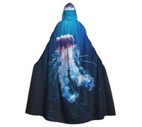 WHJDPP Il mantello con cappuccio per adulti Medusa Printing è un poncho con cappuccio super grande, confortevole e resistente per Halloween