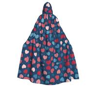 WHJDPP L'amore riempie lo schermo Immagine Adult Hooded Cloak è un poncho con cappuccio super grande, confortevole e resistente per Halloween