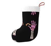 Whjdpp Magia del fuoco a portata di mano Stampa calzini natalizi stampati su entrambi i lati per decorazioni interne per feste di grande capacità