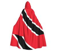 WHJDPP Mantello con cappuccio con stampa bandiera di Trinidad e Tobago - Coperta lunga e confortevole per cosplay