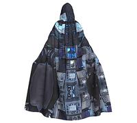WHJDPP Mantello con cappuccio con stampa Cabin of the Future per Halloween, giochi di ruolo e feste in costume, comodo e resistente