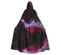 WHJDPP Mantello con cappuccio per adulti con immagine della galassia dell'universo - mantello con cappuccio super grande senza cerniera