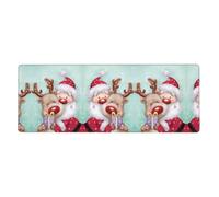 WHJDPP Merry Christmas - Tappetino per mouse allungato, 30,5 x 80 cm