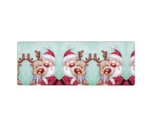 WHJDPP Merry Christmas - Tappetino per mouse allungato, 30,5 x 80 cm