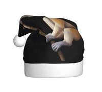 WHJDPP Monkey holding a branch Picture Christmas Hat for Adult for Christmas, Halloween, Capodanno, saldi, promozioni