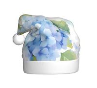 WHJDPP ortensia acquerello stampato cappello di Natale per adulti celebrazioni festive come regalo per uomini e donne
