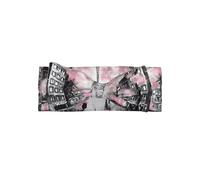 WHJDPP Paris Street - Fascia per capelli con fiocco e stampa floreale rosa Torre Eiffel, morbida ed elastica, accessorio per neonati per servizi fotografici e baby shower