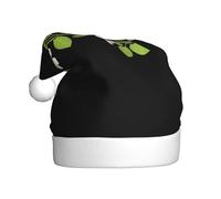 WHJDPP Piccoli fiori sulla vite Immagine Cappelli di Natale della peluche degli uomini e delle donne, cappelli di festa di Capodanno adulti