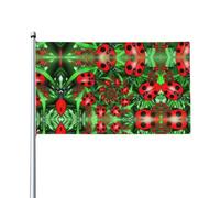 WHJDPP Red Ladybug Prints - Bandiera decorativa per esterni, 9 x 1,5 m, in poliestere resistente, per cortile, patio, portico e espositori festivi, colori vivaci e facile installazione