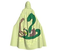 WHJDPP Semi di girasole serpente lombrichi Immagine Adulto Mantello con cappuccio è un poncho con cappuccio super grande, confortevole e resistente Halloween