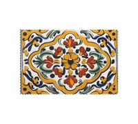 WHJDPP Set di 6 tovagliette messicane in ceramica per tavolo da pranzo, 30,5 x 45,7 cm, resistenti al calore, lavabili e durevoli, per cucina, casa, hotel