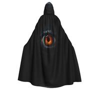 WHJDPP Sfondo nero puro Devil's Eye Picture Adult Hooded Cloak è un poncho con cappuccio super grande, confortevole e resistente Halloween