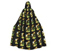 WHJDPP Simpatico mantello con cappuccio per Halloween, con papillon, per feste in costume, cosplay