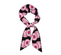 WHJDPP Smile Pink Pig - Sciarpa da donna alla moda, versatile, morbida e setosa, per appuntamenti, viaggi