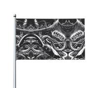 WHJDPP Stampa artistica da grattare sull'oceano, bandiere decorative per esterni, in poliestere di alta qualità, per cortile, patio e feste