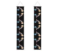 WHJDPP Striscione per portico di laurea con meduse che soffiano bolle, robusto, durevole, lavabile e riutilizzabile, decorazione di laurea per feste, cerimonie, porte d'ingresso