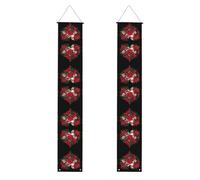WHJDPP Striscione per portico di laurea con motivo a cuore con diamanti tra le rose, robusto, durevole, lavabile e riutilizzabile, decorazione di laurea per feste, cerimonie, porte d'ingresso
