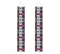 WHJDPP Striscione per portico di laurea con simpatico cucciolo maltese, robusto, durevole, lavabile e riutilizzabile, decorazione per feste, cerimonie, porte d'ingresso