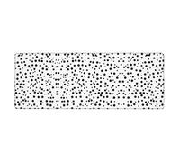 WHJDPP Tappetino per mouse esteso con stampa a pois bianchi e neri 30,5 x 80 cm