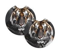 Whjdpp Tiger at Rest - Set di 2 portabicchieri per interni dell'auto, impermeabili e veloci, per auto, camion, SUV e navi