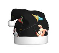 WHJDPP Un amico che raccoglie fragole Immagine Cappello di Natale per adulti Adatto per Halloween, Natale e Capodanno