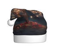 WHJDPP Un piccolo albero pieno di stringhe di luci Immagine Cappello di Natale per adulti Adatto per Halloween, Natale e Capodanno indossare