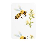 WHJDPP Un'ape che raccoglie nettare Immagine Tin pittura decorativa 20,3 x 30,5 cm Realizzato in banda stagnata, resistente all'usura e durevole