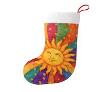 Whjdpp Wandering Sunshine - Calzini natalizi stampati su entrambi i lati, per feste di grandi dimensioni, decorazioni per interni