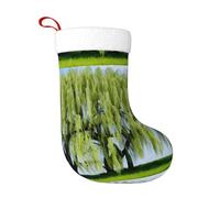 WHJDPP Willow Tree - Calze decorative natalizie stampate per Halloween, Natale e Capodanno