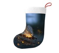 Whjhbd Bellissimi calzini decorativi natalizi stampati con lucciole per riempire piccoli regali come caramelle e piccoli giocattoli