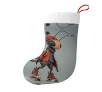 Whjhbd Calzini decorativi natalizi stampati con la formica sullo skateboard, per riempire piccoli regali come caramelle e piccoli giocattoli