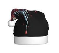 WHJHBD Cuore spezzato stampato cappelli di Natale della peluche degli uomini e delle donne, cappelli adulti di festa di festa di Capodanno