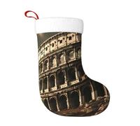 WHJHBD Resti del Colosseo Romano Stampe Calza di Natale Accessorio decorativo Soffice Morbido per uso all'ingrosso da donne e uomini
